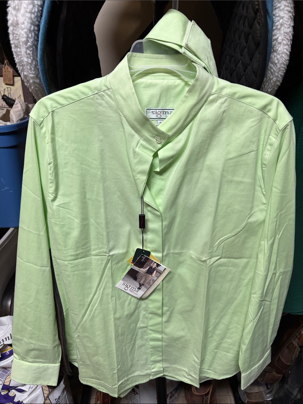 Sigma  Pale Green English riding shirt